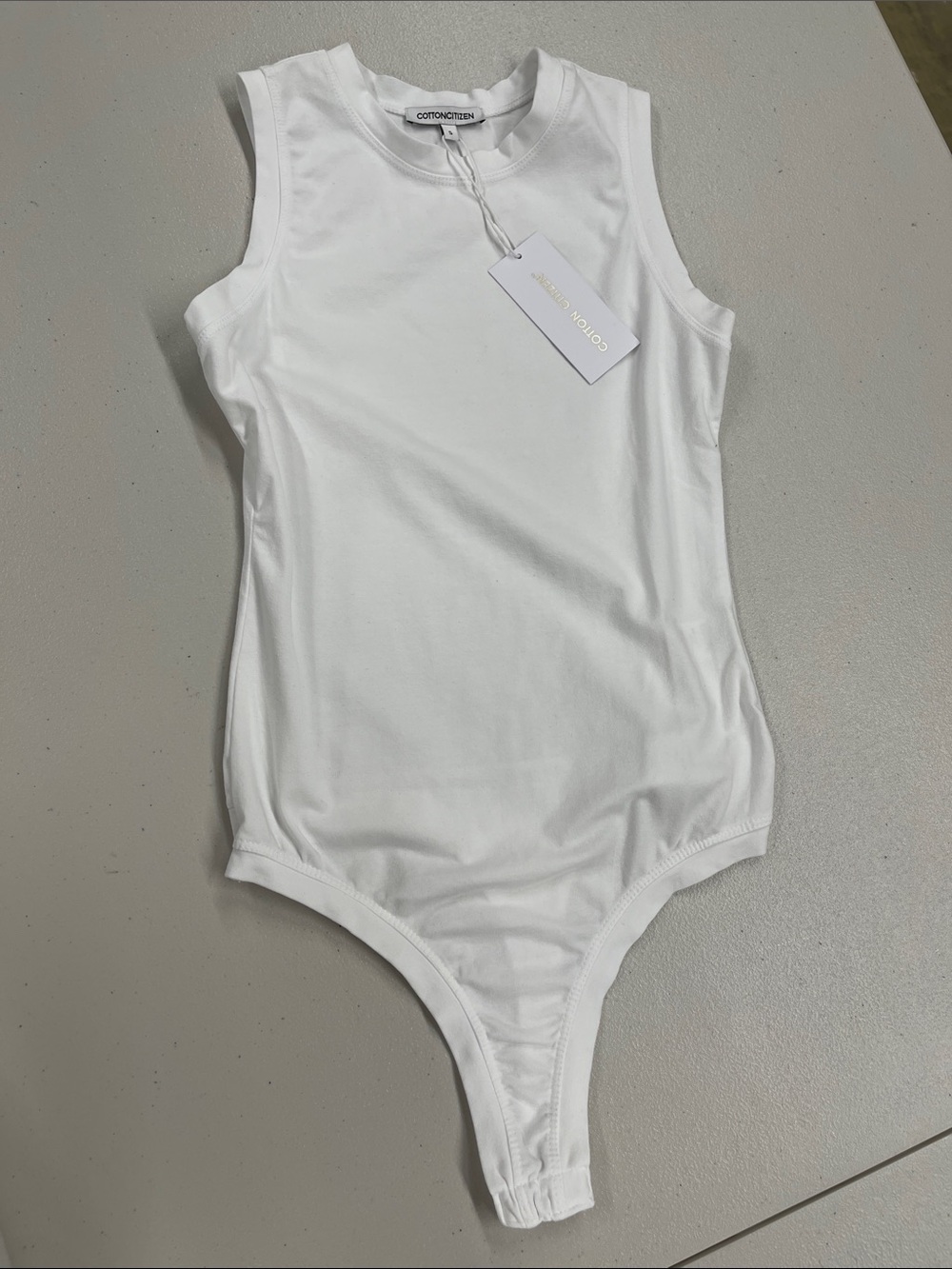 Cotton Citizen Women’s White Sleeveless Bodysuit